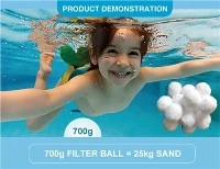 Kuitusuodatinmateriaalin allassuodatinpallo