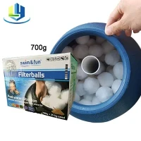Toimittaja Fiber Ball -uima-altaan suodatinmateriaali 700 g värilaatikkopakkaus