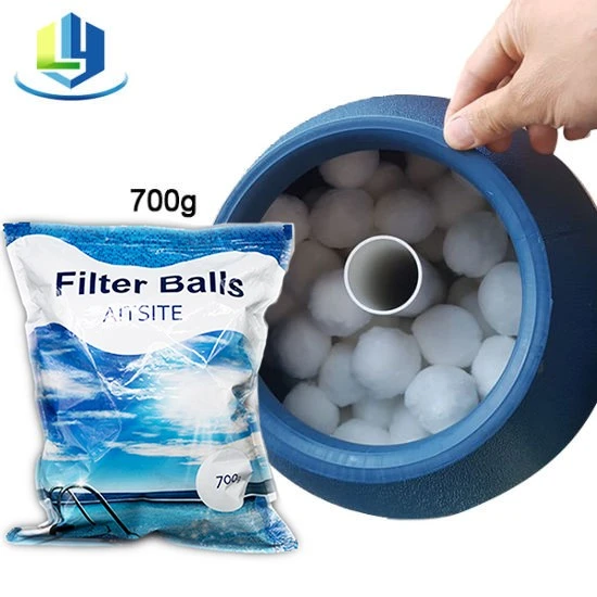 700g Pool Filter Balls Eco-Friendly Fiber Filter Media For Swimming Pool Sand Filters