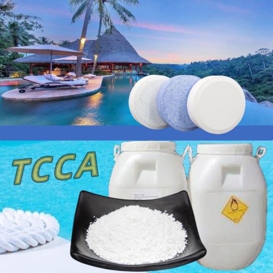 Kloori 90% 200g Triklooriisosyanuurihappo TCCA desinfioiva valkaisuaine