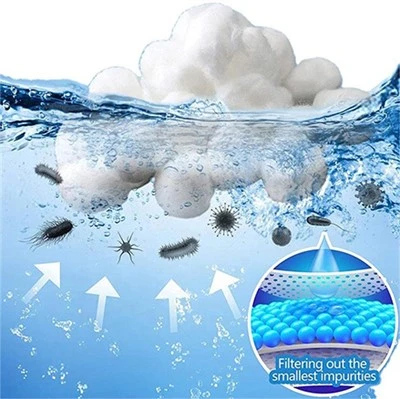 Balls Filter Media Pool Filter Ball Backwash 700g 100% Polyesteri Suodatinpallot Kuitu